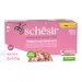 Schesir Complete Nutrition Filet v želé 6 x 50 g - tuňák se šunkou