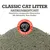 Classic Cat Litter aus Natriumbentonit. Natürliches klumpendes Katzenstreu mit Aktivkohle. Kein Parfüm. Siegel: Activated Carbon.