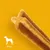 Hundekauartikel für Hunde ab 25 kg, gelber Hintergrund mit Abbildung des Produkts und Symbol eines grossen Hundes.