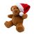 Aumüller jouet Nounours avec bonnet de Père Noël - L 15,5 x l 12 x H 5 cm