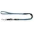 HUNTER Verstellbare Leine Wolmar - BioThane® x Leder, blaugrau/schwarz - 200 cm lang, 19 mm breit