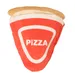 TIAKI 2in1 Hundespielzeug Pizza - ca. L 18 x B 17 x H 6,5 cm