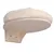 Plateforme murale ronde en bois clair avec coussin beige amovible, fixation visible par deux vis. Convient comme accessoire pour chat ou petit animal domestique.