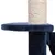 Krabpaal met sisal touw en donkerblauwe pluche bekleding, detail van plateau en paal zichtbaar.