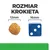 Rozmiar krokieta: kulka o średnicy 12 mm obok niebieskiej kostki do gry o boku 16 mm. Porównanie wielkości dla lepszego zobrazowania produktu.