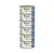 Stack of 6 Applaws Tuna Fillet with Crab in Broth tins, 70g each, Certified B, 100% natural, visible cat icon on label.