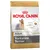 Bag showing Royal Canin Adult Yorkshire Terrier food, for over 10 months old. Highlights include coat health, fussy appetite satisfaction, healthy ageing support, and exclusive kibble shape.