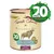 Terra Canis Büffel with millet, tomato & papaya tin, 20 years zooplus badge, visible text: 100% Natur, Buffalo with millet, tomato & papaya, Hausmannskost für Hunde