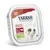 Yarrah Bio-Organic Since 1992 kutyapástétom, marhahússal és spirulinával, gabonamentes recept, 150 g, bio tanúsítvány NL-BIO-01, kutya képe a csomagoláson