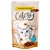 Catessy Snack mit Geflügel und Käse, weniger als 2 kcal pro Stück, 65 g Packung. Crunchy'n'smooth! Illustration einer Katze mit Snacks.