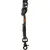 Grey dog lead made of braided material with metal snap hook and brown leather label with the inscription 'TRIXIE'.