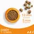 Croquettes pour chiot 1–12 mois, diamètre 10 mm, épaisseur 5 mm, présentées dans une gamelle orange et en gros plan. Texte visible : CHIOT 1–12 MOIS, 10 mm diamètre, 5 mm épaisseur.