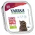 Yarrah BIO-ORGANIC SINCE 1992, CHUNKS WITH CHICKEN & BEEF, WITH PARSLEY & THYME, BIO ORGANIC, GRAIN FREE RECIPE, 100 g. Kattefoder i bakke med billede af kat.