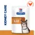 Kidney care food pouch labelled k/d, with a cat image and chicken symbol, Hill's Prescription Diet branding visible.