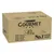 Box showing Gourmet Perle with trout, turkey, duck and game, 96 x 85g portions. Labelled as No.1 luxury cat food brand.
