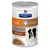 Konzerva Hill's Prescription Diet k/d + Mobility, Kidney + Joint Care, Stew with Chicken & added Vegetables, Clinical Nutrition, DOG FOOD, 354 g. Na obalu pes a porce krmiva.