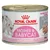 Royal Canin Mother & Babycat 1st Age Easy Start, ultra soft mousse, 195 g. Kuvassa kissanpentuja ja purkin kyljessä näkyvä tuotekuva.