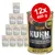 Belcando Huhn & Ente dog food, 12 x 400g cans. Visible text: Huhn & Ente mit Hirse und Karotten, Super Premium Quality, Made in Germany, Chia Saat.