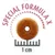 Крокети с дупка, диаметър 1 см. Текст: Special Formula X.