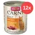 Lata de comida para gatos Animonda Carny Adult, Rind + Huhn. 100 % frische Zutaten, Ohne Getreide, Made in Germany. Pack de 12 unidades indicado en círculo rojo. Lata de comida para gatos Animonda Carny Adult, Rind + Huhn. 100 % frische Zutaten, Ohne Getreide, Made in Germany. Pack de 12 unidades indicado en círculo rojo.