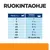 Ruokintaohje: koiran paino (kg) ja suositeltu tölkkien määrä päivässä, esim. 2 kg – 1 tölkki, 10 kg – 2½, 50 kg – 8½, yli 60 kg – 35 g per kg.