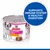 Product image showing a can labelled 'Small & Mini Adult 1-6 up to 10kg with chicken mousse'. Text states: supports immune system and healthy digestion.