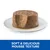 Porcija paštete za kućne ljubimce na bijelom tanjuru, tekst ispod slike: SOFT & DELICIOUS MOUSSE TEXTURE (tekst na engleskom jeziku).