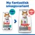 Hill's Science Plan Sterilised Cat Adult 1–6. Ny smagsvariant: med tun til med laks. Tekst: 'Ny fantastisk smagsvariant', 'med TUN', 'med LAKS'.