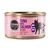 Cosma Pure Love Asia Tuna with Salmon in Jelly, Multi Protein Pure Fish, lattina con silhouette di gatto e testo in inglese sull'etichetta rosa.