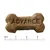 Bone-shaped biscuit with ADVANCE embossed on it, shown above a ruler in centimetres from 0 to 4 cm for size reference.