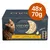 Encore Chicken Selection, 48x70g. Widoczne: 3 x chicken breast, 3 x chicken breast with cheese, 2 x chicken breast with ham, 100% natural ingredients, w bulionie.
