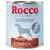 Rocco Sensitive Single 1 Protein, Lamb & rice, 800 g. Immagine di carne d'agnello e riso sulla confezione. Testo anche in tedesco e francese.