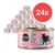 24 lattine Cosma Asia Pure Love, Tuna with Crab in Jelly, multi protein, pure fish & seafood. Etichetta rosa con silhouette di gatto, pesce e granchio visibili. 24 lattine Cosma Asia Pure Love, Tuna with Crab in Jelly, multi protein, pure fish & seafood. Etichetta rosa con silhouette di gatto, pesce e granchio visibili.