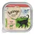 Confezione Feringa Classic Meat, Veal with carrots & cat thyme, per gatti adulti, 100 g. Testo visibile: 'Homemade taste begins with love'. Immagine di gatto nero e paesaggio.