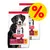 Hill's Science Plan Adult 1-6 Large 25 kg+ med kylling, to poser hundefoder, gul procenttegn viser tilbud. Tekst: 'Supports immunity, healthy joints and lean muscles in adult dogs'.