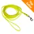 Guinzaglio lungo giallo con moschettone in metallo e maniglia, etichetta arancione con testo Top Seller nell'angolo in alto a destra.