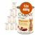 12 lattine da 400 g di Animonda Carny Kitten Geflügel-Cocktail, 100% frische Zutaten, Ohne Getreide & Zucker, con immagine di un gattino e pezzi di carne visibili sull'etichetta.
