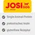 JOSIDOG Powered by Josera. Single-Animal-Protein, prebiotisches Inulin, glutenfreie Rezeptur (texte en allemand).