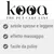 kooa THE PET CARE LINE. Setole spesse e leggere, effetto massaggio, facile da pulire.