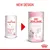 Image showing the old and new packaging design for Royal Canin Babycat Milk, highlighting a change in product appearance.
