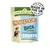 MiniJacks duck hypo-allergenic treats, made in the UK, as shown on product packaging with two dogs pictured.