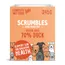 Complete wet food, 395g. Grain free, 70% duck. Contains slippery elm for digestive health. Scrumbles. Good inside out.