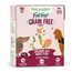 Grain free adult dog wet food, salmon with white fish and root vegetables. Only natural ingredients, rich in omega 3, gentle digestion. 390g pack. British made.