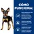 CÓMO FUNCIONA: actúa sobre el gasto energético del perro para pérdida de peso, favorece quemar grasa y combina fibras para mantener saciedad. Texto en español.
