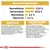 Analitikai összetevők: nyersfehérje 23,0 %, zsírtartalom 25,0 %, nyershamu 6,6 %, nyersrost 2,4 %. Összetétel és adalékanyagok részletes felsorolása látható.