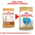 Comparison of old and new Royal Canin Labrador Retriever puppy food packaging with text 'New look, upgraded formula' above the images.