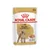 Plic hrană umedă Royal Canin Adult Poodle 85g, text vizibil: Caniche/Barboncino, Over 10 months old, Coat Health, imagine pudel și hrană pe farfurie.