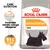 ROYAL CANIN DERMACOMFORT MINI hundfoder. Text: Innehåller mindre mängd allergener. 91 % nöjda ägare efter 2 månader. Bild på svart hund. ROYAL CANIN DERMACOMFORT MINI hundfoder. Text: Innehåller mindre mängd allergener. 91 % nöjda ägare efter 2 månader. Bild på svart hund.