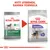 Royal Canin Mini Sterilised hundfoder, bild på gammal och ny förpackning. Text: Nytt utseende, samma formula. Synlig märkning: -14 % calories, Maintains Ideal Weight.