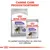 Royal Canin Sterilised Mini torrfoderpåse och Sterilised All Sizes våtfoder 85 g. Text: CANINE CARE PRODUKTSORTIMENT. En perfekt kombination av våra torr- och våtfoder.